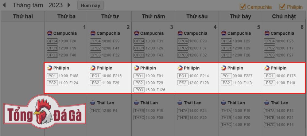 Lịch thi đấu các bồ đá gà cựa dao tại SV388 Lịch thi đấu các bồ đá gà cựa dao tại SV388